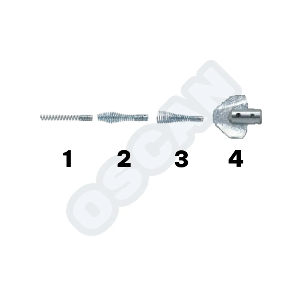 [FS5019] Fusion FS5019 22mm için Helezon Kesici Uç Seti - 4 Parça