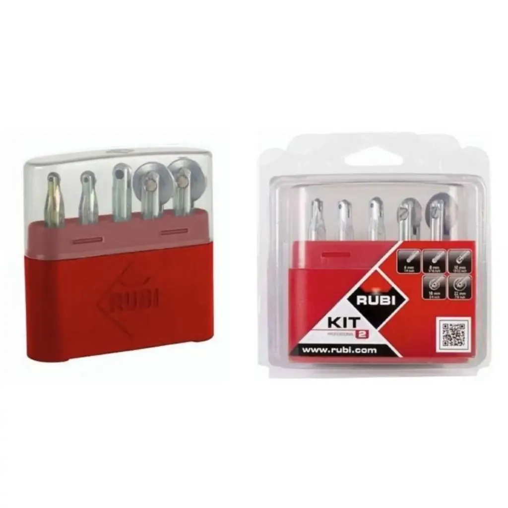 [01996] Rubi Silver Seramik Kesme Elması Set 2