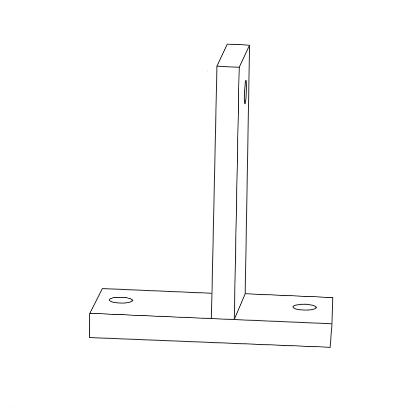 [35745] Kristal Kiklop Flat Bar Holder Block