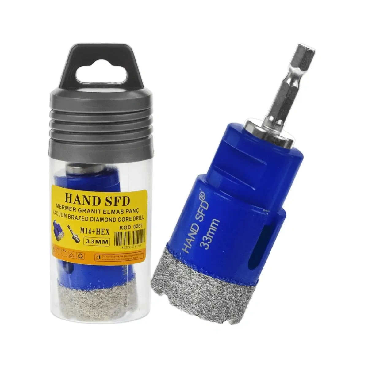 Hand Sfd Vacuum Brazed Diamond Core Drill 33mm