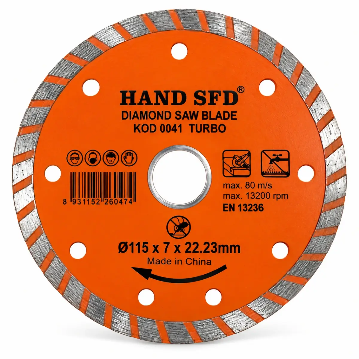 Hand Sfd Turbo Elmas Hassas Kesici Testere 115mm