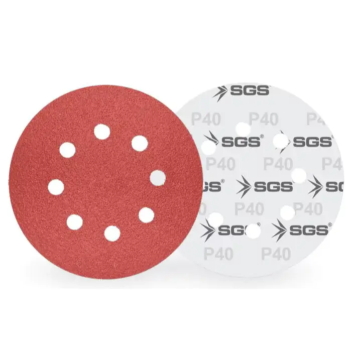 SGS Hook and Loop Sanding Disc 6 Holes P120 Grit 225mm