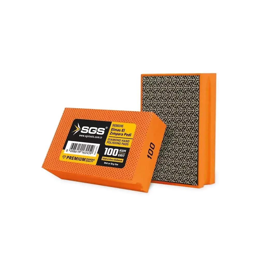 [SGS6245] SGS Diamond Hand Polishing Pad 100 Grit 