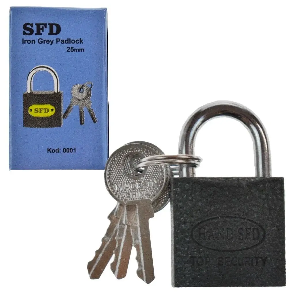 Hand Sfd Grey Padlock 38mm