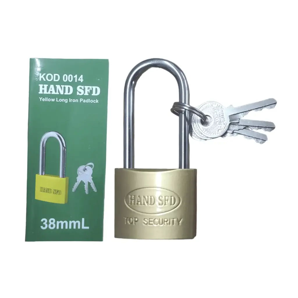 Hand Sfd Yellow Long Padlock 63mm