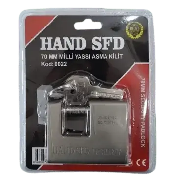Hand Sfd Steel Rectangular Lock 90mm