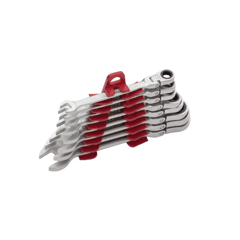 [0345002112] İzeltaş Flexible Head Combination Wrench With Ratchet Set 12 Pieces