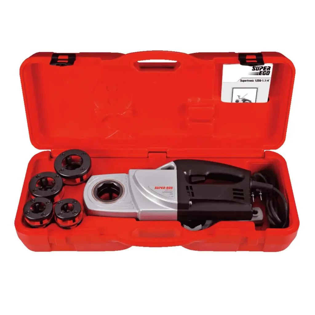 [864220600] Super Ego SEEP114 Electric Handheld Pipe Threading Machine 1/2" – 1 1/4"