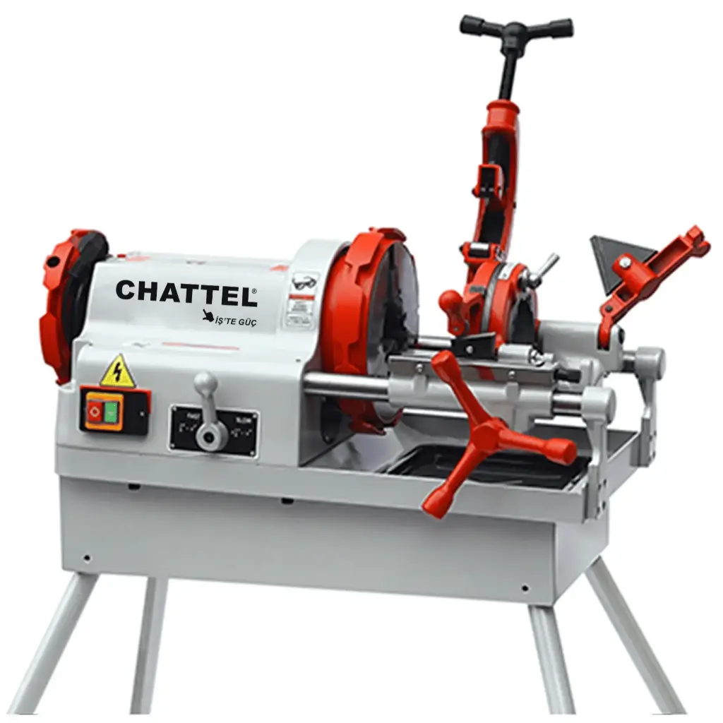 Chattel 3008 Elektrikli Tezgah Tipi Pafta Makinesi Otomatik 1/2 - 4"