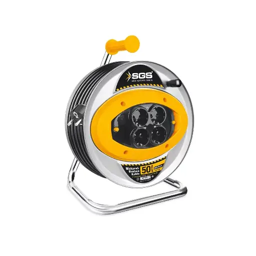 [SGS2113] SGS Metal Makaralı Uzatma Kablosu 3*2,5 50M