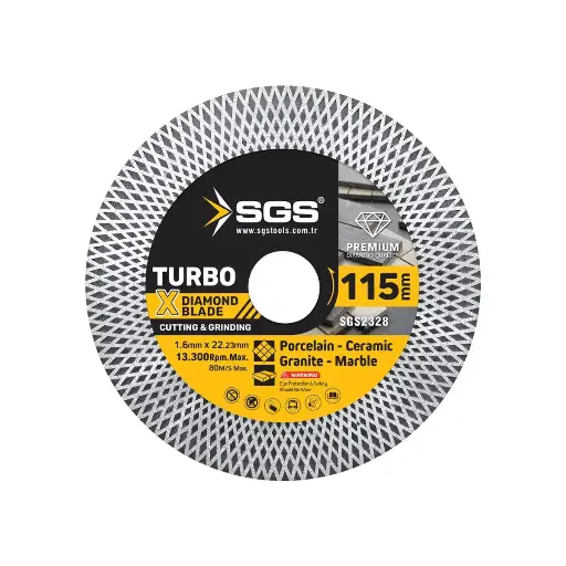 [SGS2328] SGS Turbo X Elmas Hassas Kesici ve Taşlayıcı 115mm