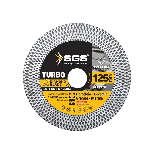 [SGS2329] SGS Turbo X Elmas Hassas Kesici ve Taşlayıcı 125mm