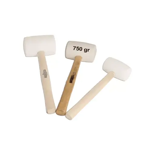 [33446] Kristal Ahşap Saplı Beyaz Tokmak 750gr