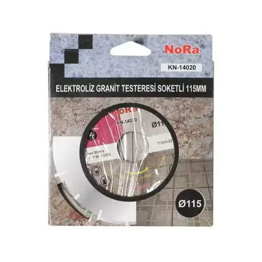 [KN-14020] Nora Soketli Elektrolize Elmas Testere Mermer için 115mm