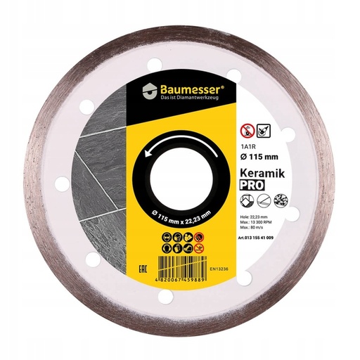 [91315095009] Baumesser Elmas Hassas Kesici Testere Sürekli 115mm
