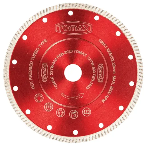 [08300407] Tomax Diamond Cutter Blade 180mm